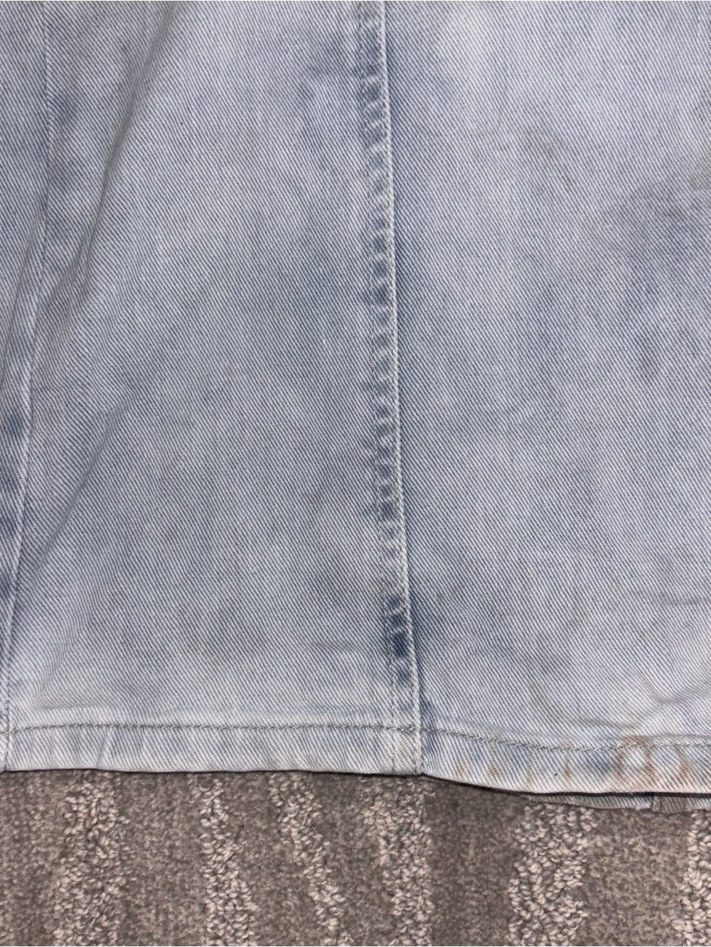 We The Free Firecracker Flare Jeans Light Wash Star Patch Bareback Women’s Sz 27 - Picture 8 of 12